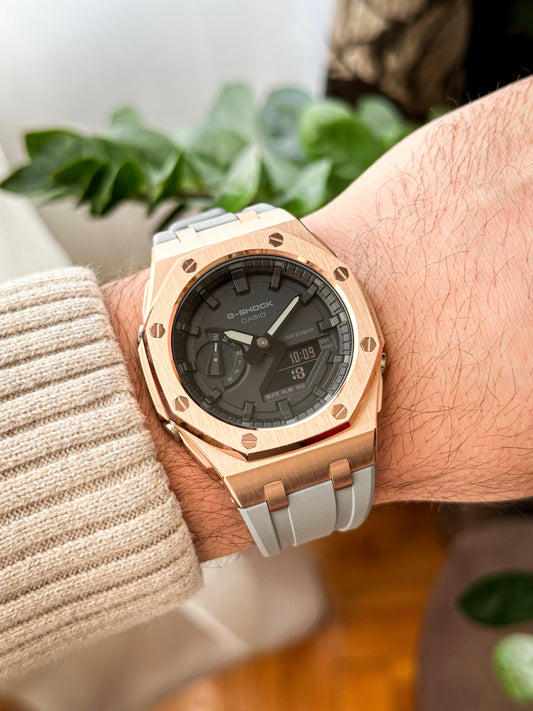 G-SHOCK CasiOak Sivo bronzana - sa crnim brojčanikom sata