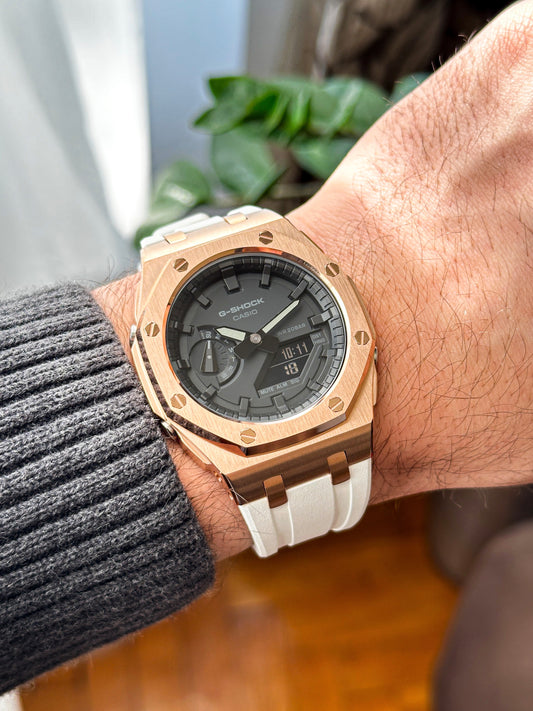 G-SHOCK CasiOak Belo bronzana - sa crnim brojčanikom sata