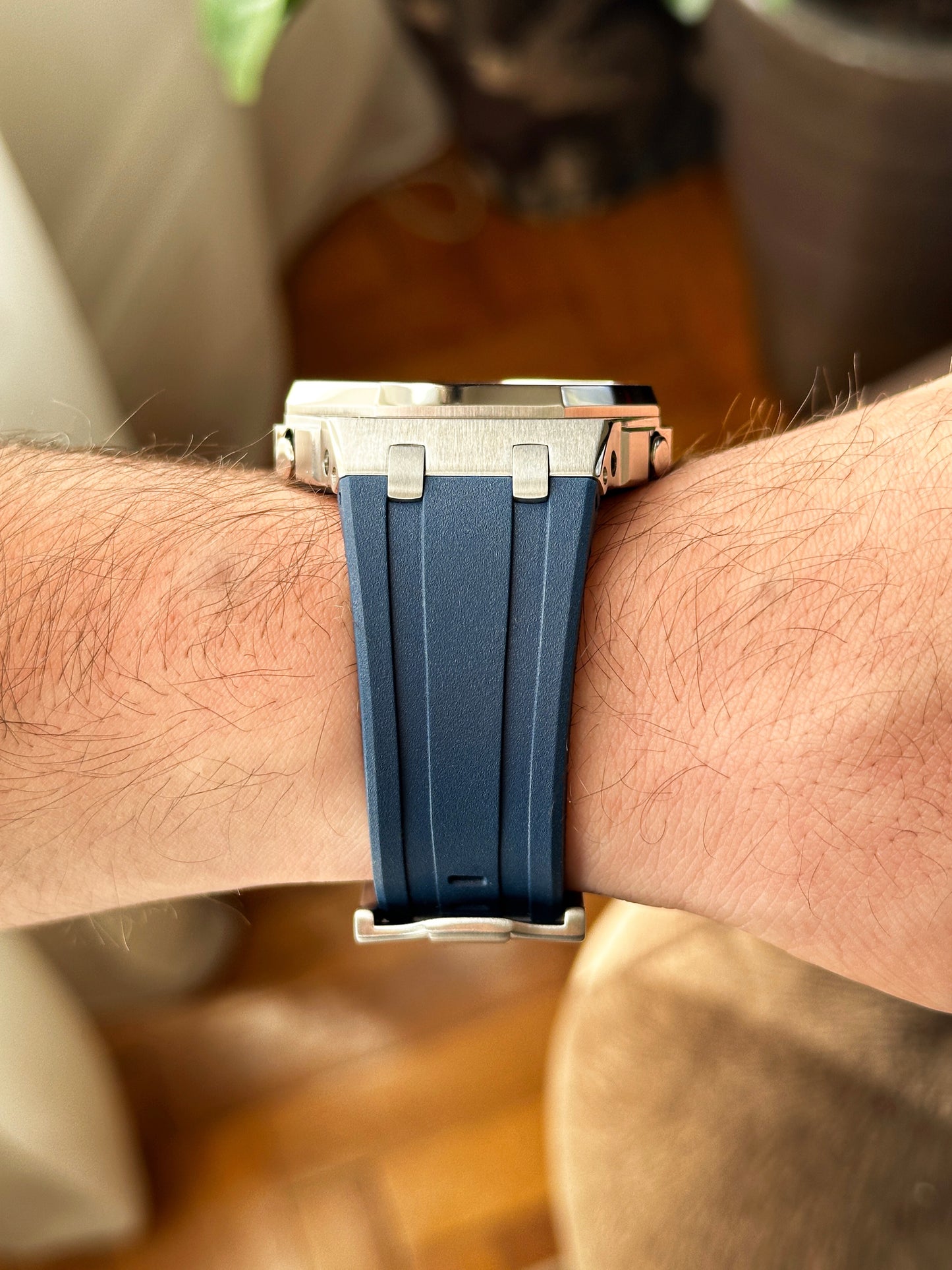 G-SHOCK CasiOak Teget srebrna - sa srebrnim brojčanikom sata