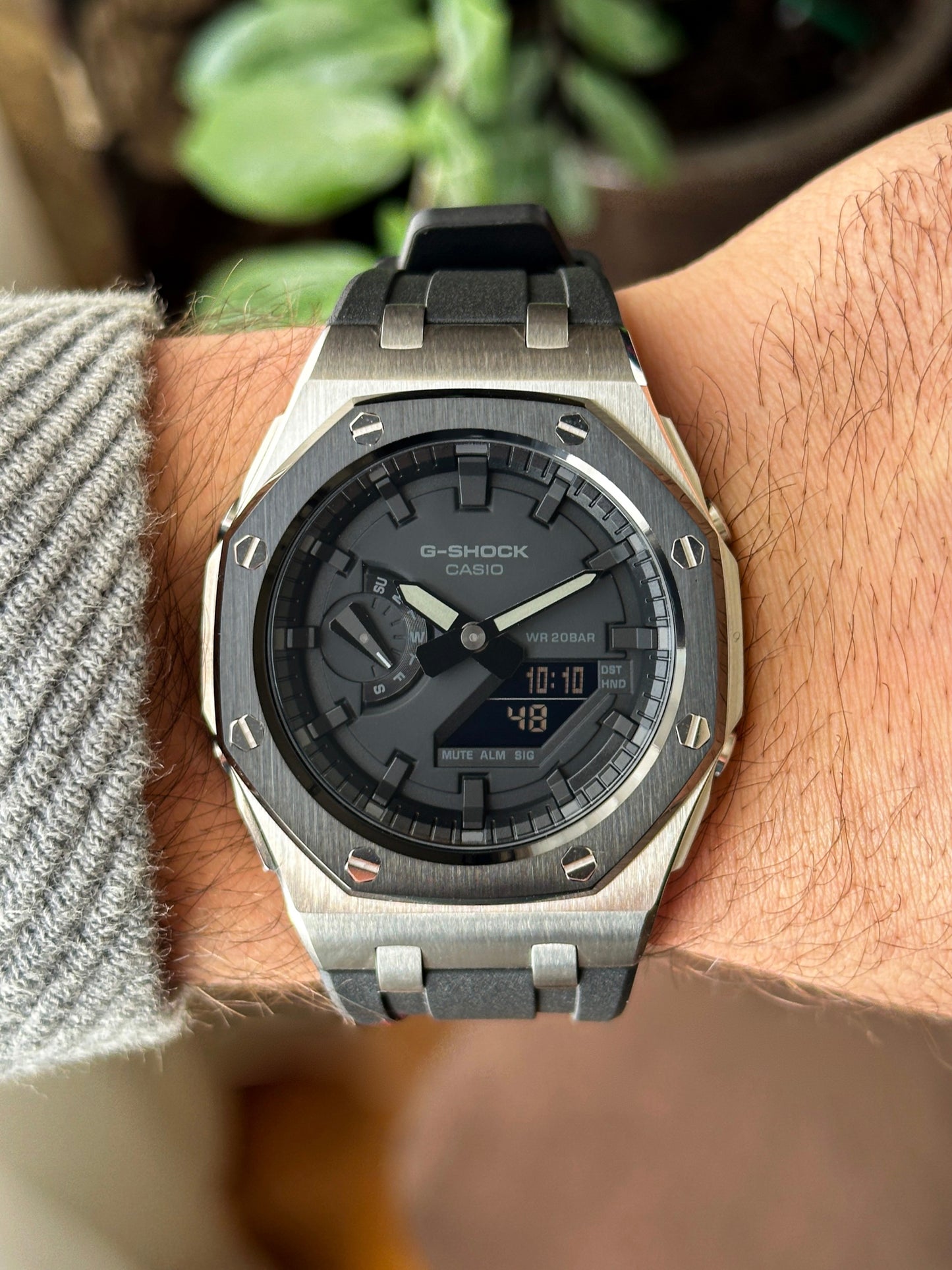  G-SHOCK CasiOak Panda - sa crnim brojčanikom sata