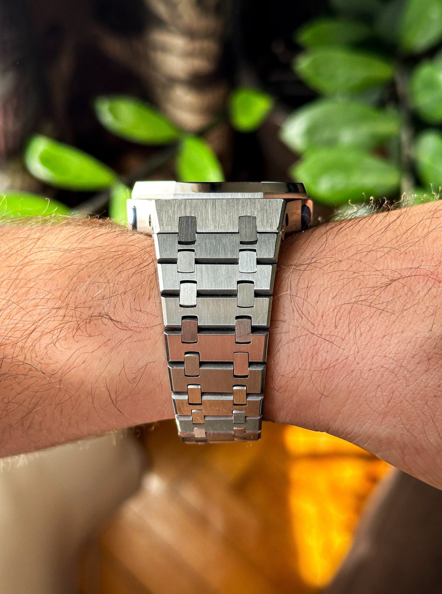 G-SHOCK CasiOak Potpuno srebrna - sa pastelno plavim brojčanikom sata