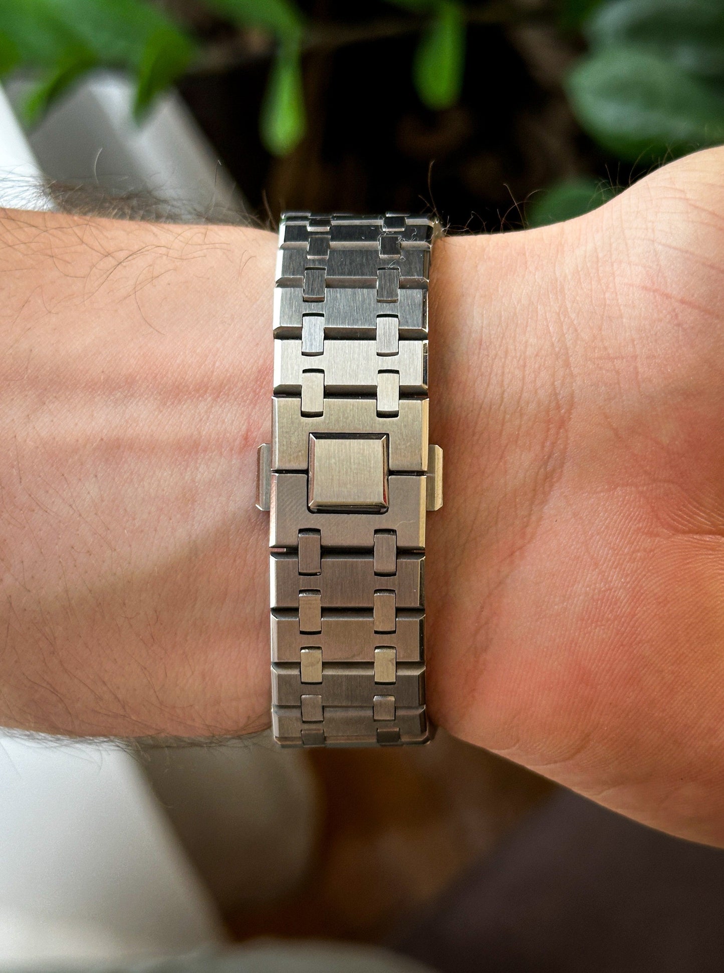 G-SHOCK CasiOak Potpuno srebrna - sa pastelno plavim brojčanikom sata