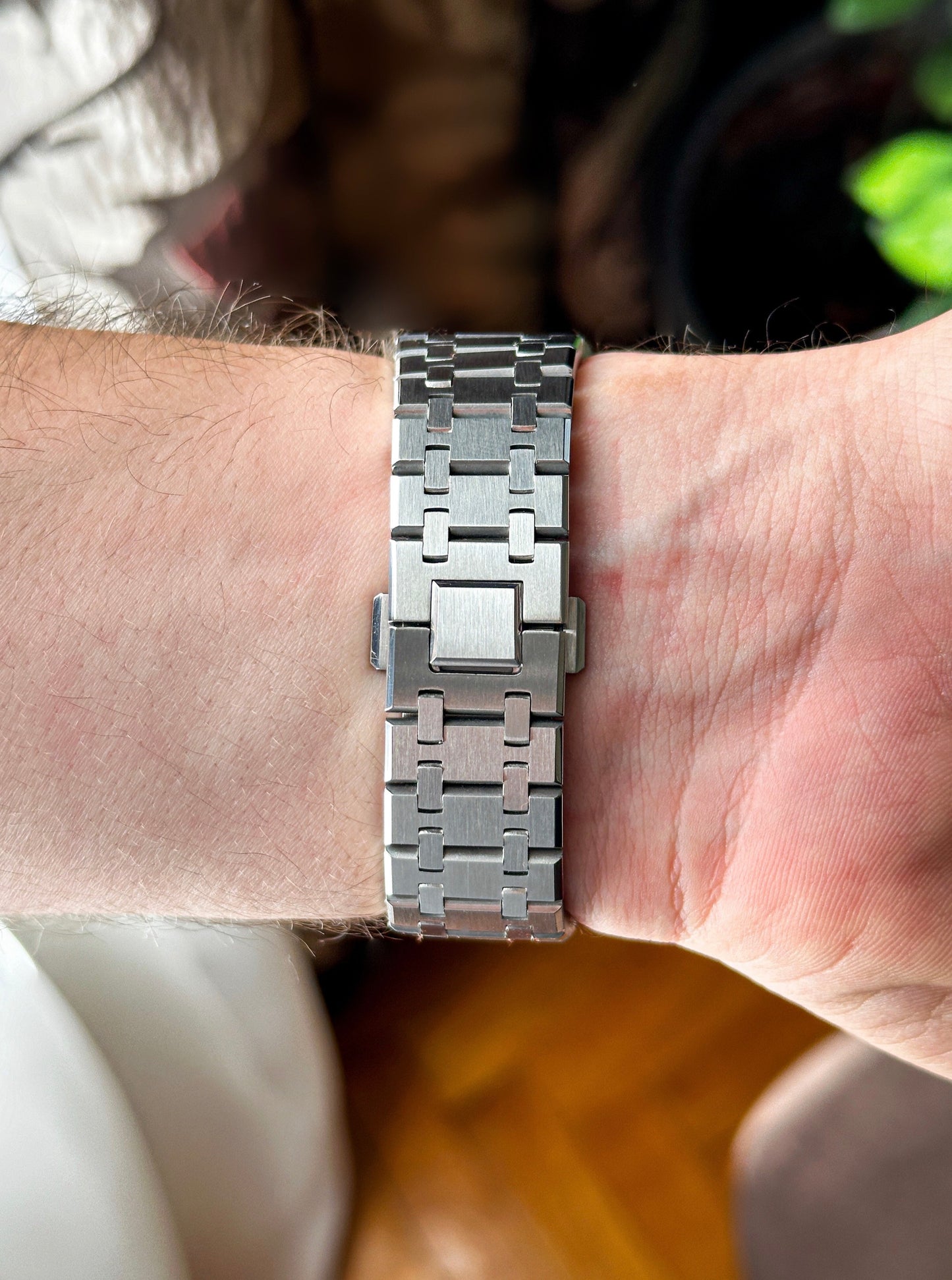 G-SHOCK CasiOak Potpuno srebrna - sa teget brojčanikom sata